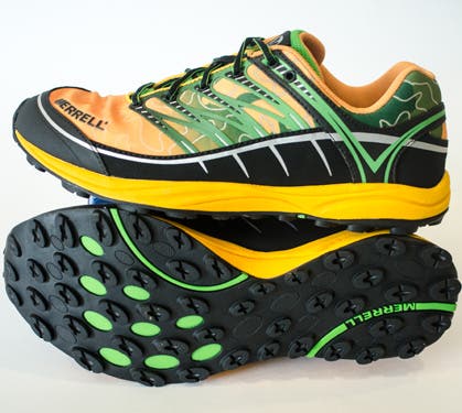 Merrell Green and Yellow Running Shoes Merrell Agility Peak 5 BOA GTX Trail-Running Shoes - Men main image 4