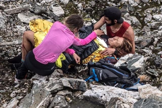 Hillary Allen Tromso skyrace fall