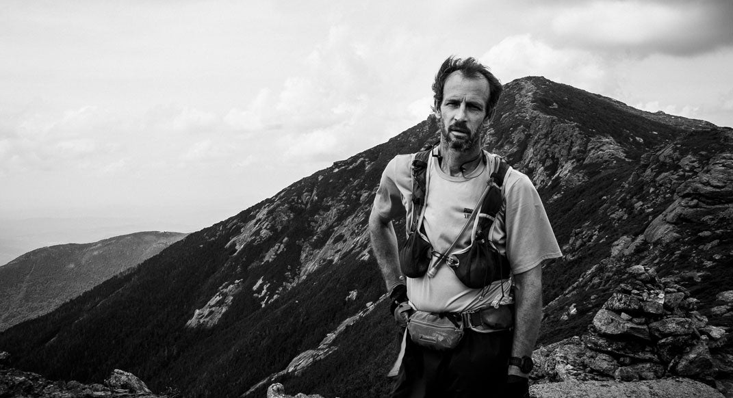 Meltzer, breaking the Appalachian Trail speed record on 11 August, 2016. Photo curtesy of Interpret Studios / Red Bull Content Pool.