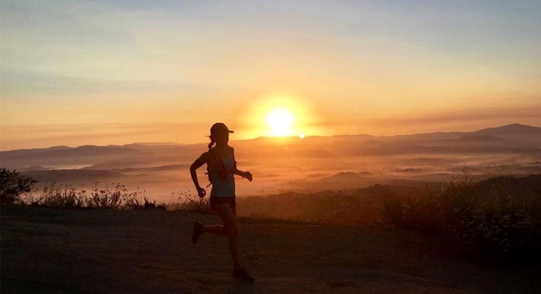 The author on one of her favorite trails. She won Squak Mountain 50K outright this past April