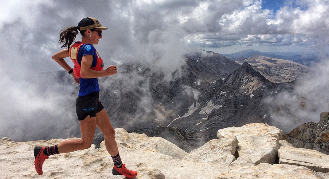 Patricia Franco on a training run for her Mt. Whitney FKT