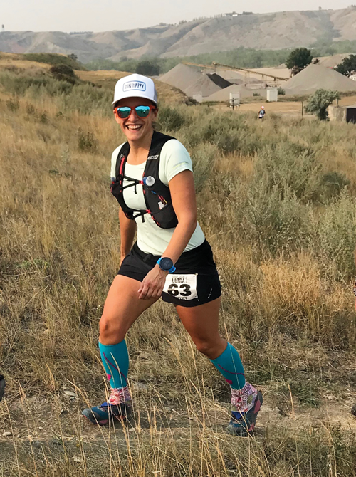 Chelsey Topping makes her way along the Lost Soul Ultra course.