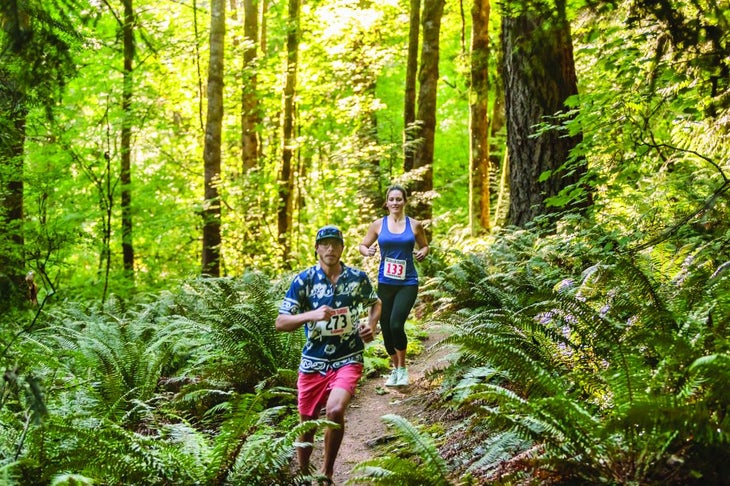 Trail run Washington