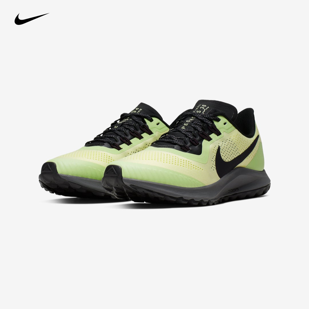 nike pegasus 36 trail luminous green