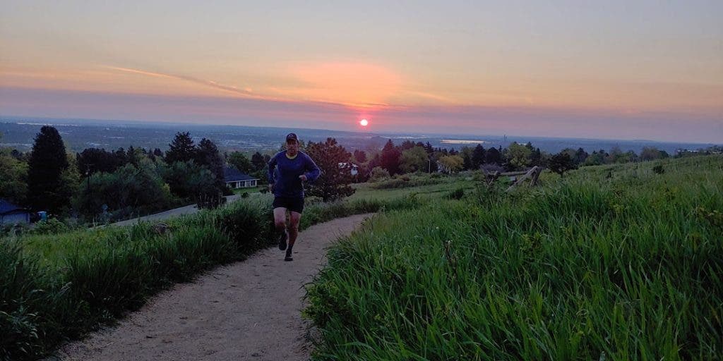 The intentional joy of running at sunrise
