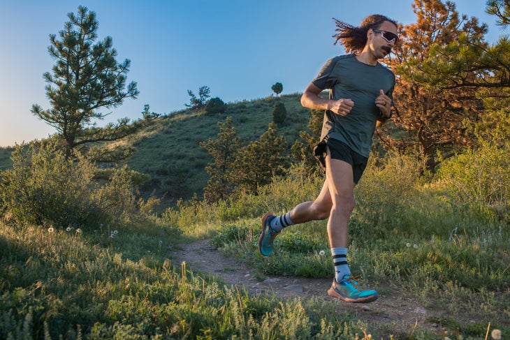 Come run my first trail run with me 🥺🏃🏼‍♀️ (running vest & shorts @