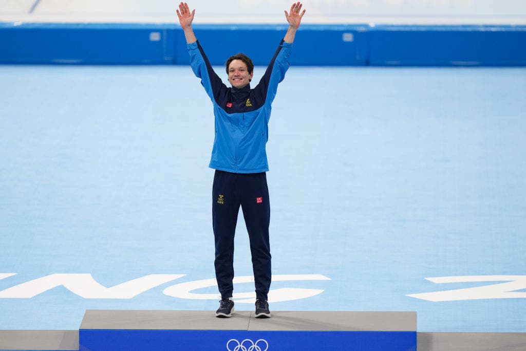 Nils van der Poel Speedskating training