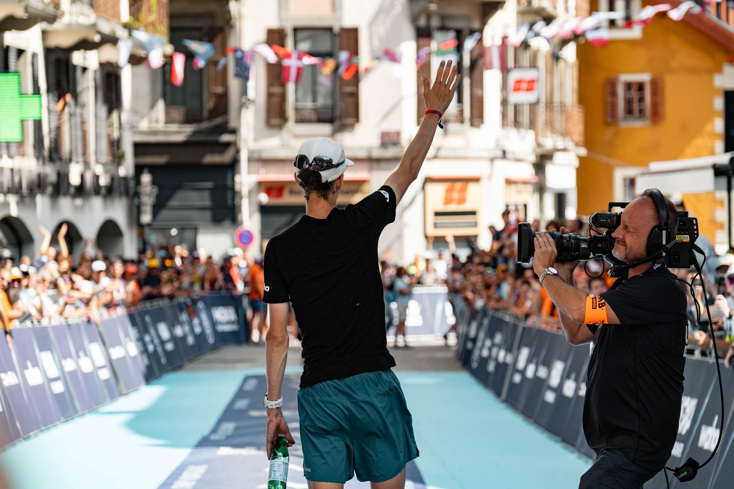 Jim Walmsley after finishing UTMB