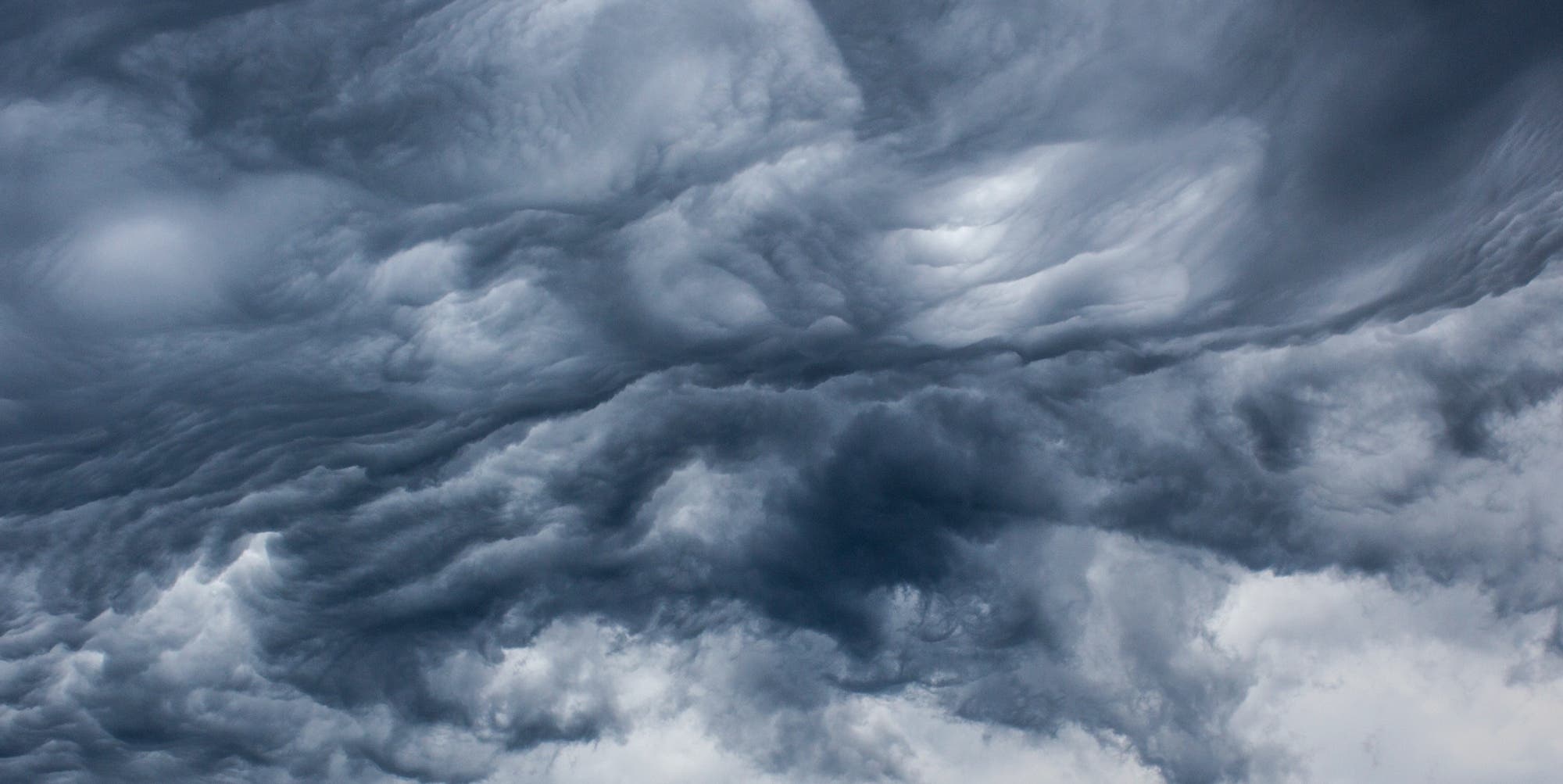 storm clouds grey and blue and black