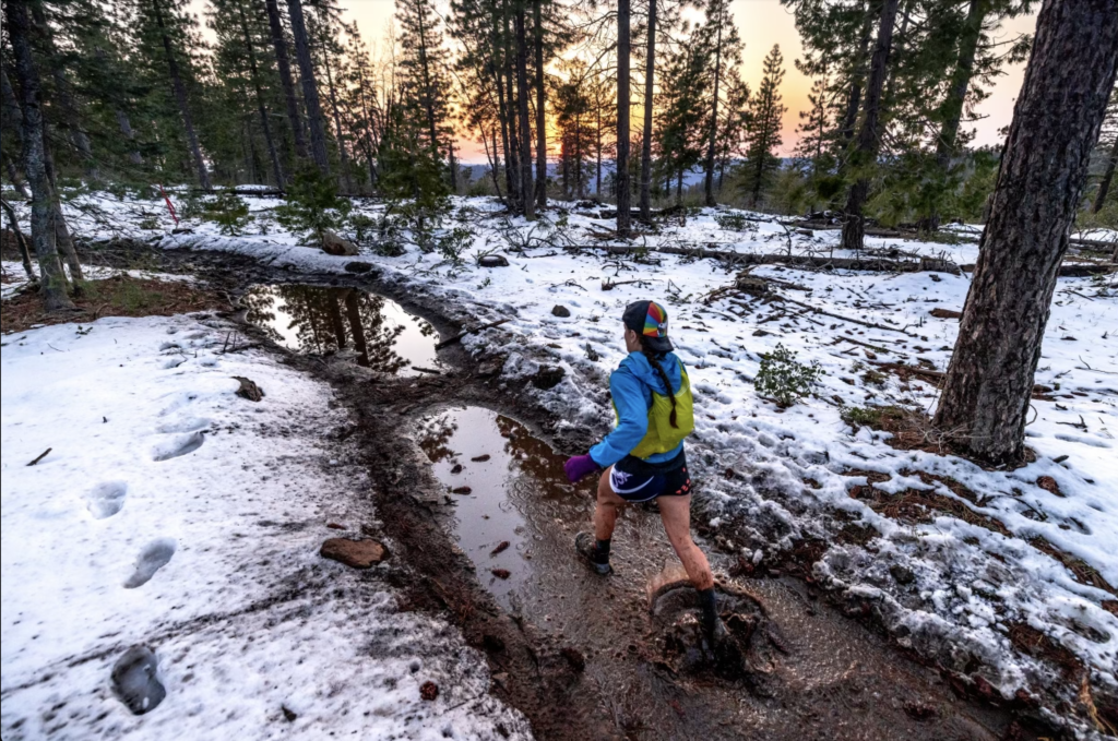 Canyons Endurance Runs 2023 Reroute snow