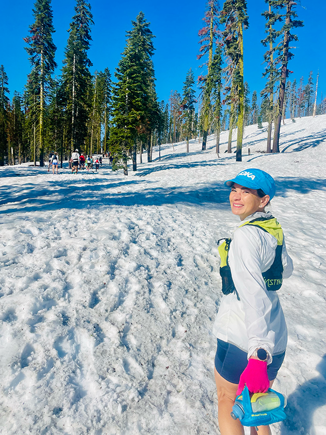Kaci Lickteig Snow Western States Course