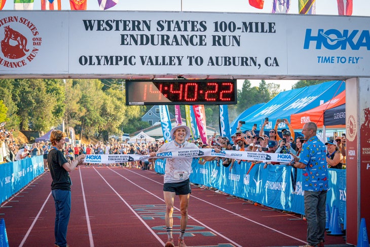 first place man at the 2023 Western States 100