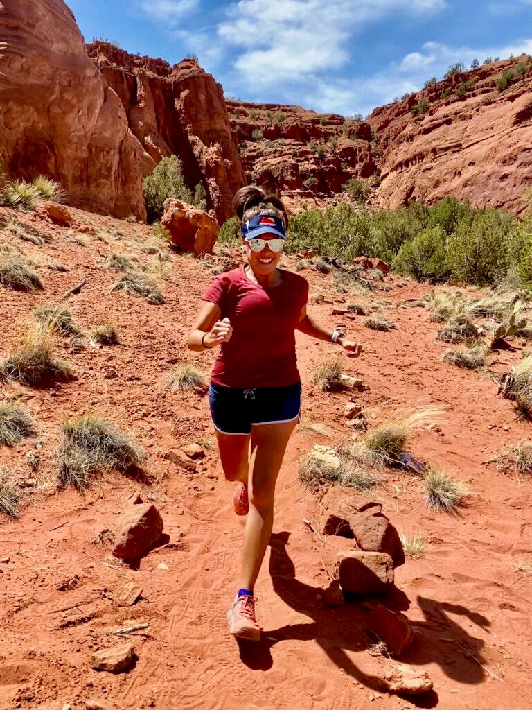 Indigenous runner at trans rockies