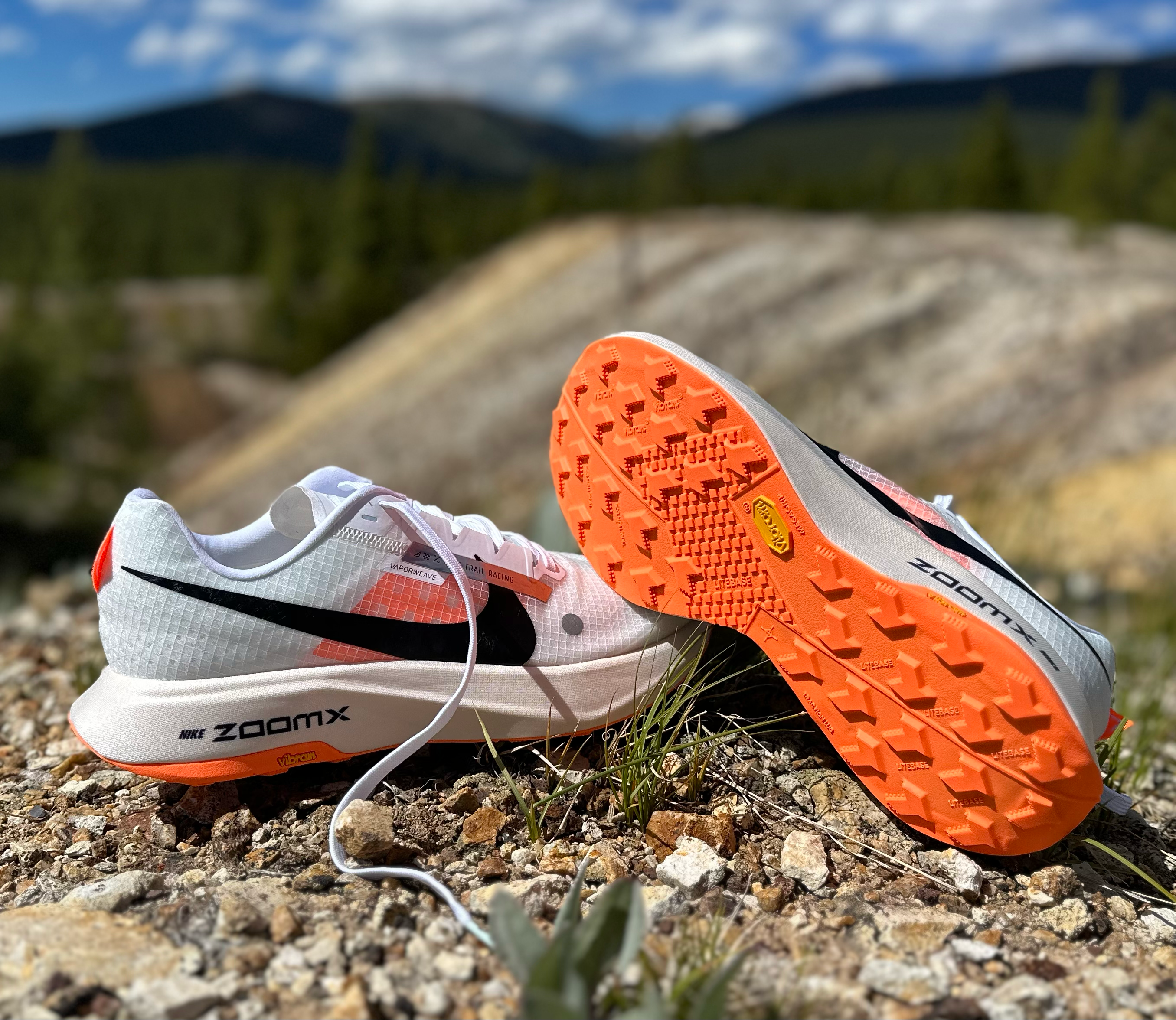 ? NIKE AIR Zoom UltraFly Shoes Nike ZoomX Ultrafly Trail Running White Orange DZ0489-100  main image 4