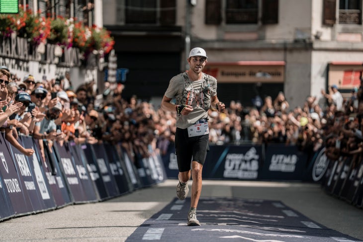 Caleb Olson wore Nike ACG Ultrafly on his way to taking third place at 2026 UTMB.