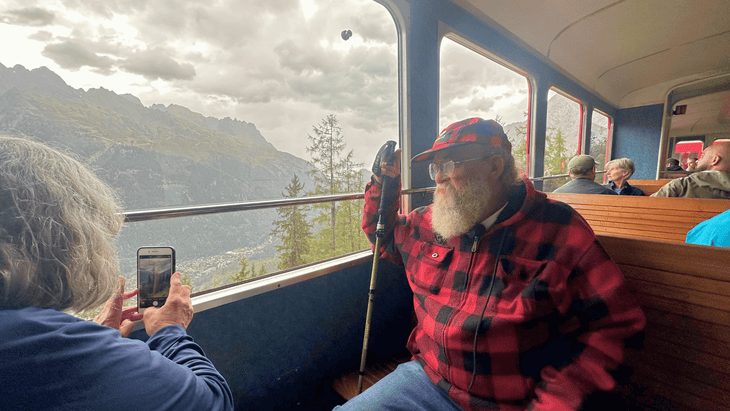 Gary Lazarus Lake Cantrell on the train